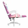 Side view of a gaming chair with a footrest extended. Produktbild-Vorschau