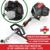 A product shot of a multitool with marketing text and icons. Produktbild-Vorschau