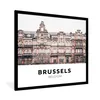 MuchoWow® Gerahmtes Poster Brüssel - Belgien - Häuser 40x40 Produktbild-Vorschau 1