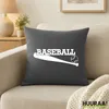 Huuraa Kissenbezug Baseball Baseballschläger 40x40cm Steel Produktbild-Vorschau 2