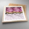 Gerahmtes Poster - Rahmen in heller Eiche - Rosa golden Produktbild-Vorschau 3