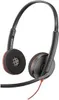 A black and red stereo headset with a microphone. Produktbild-Vorschau