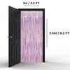 2er Set Lametta Pink Vorhang Deko Folienfransen Glitzer Produktbild-Vorschau 3