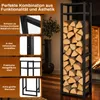 Ikodm Holzregal für Kamin mit Ablage und 3 Höhen, 45 × 32 × Produktbild-Vorschau 5
