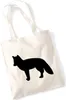 Huuraa Jutebeutel Fuchs Silhouette 10 Liter Natural Produktbild-Vorschau 1