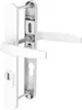 Schmalrahmengarnitur 8-72mm Schildgarnitur Weiss RAL9016 Produktbild-Vorschau 1