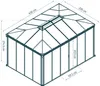 Palram - Canopia Aluminium Kaltwintergarten Ledro 4300 Produktbild-Vorschau 7