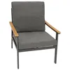 DEGAMO Loungeset CALGARY, Alu anthrazit + Kunstholz braun, Produktbild-Vorschau 4