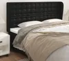 vidaXL Testiera con orecchie Nero 183x23x118/128 cm Pelle Anteprima dell’immagine prodotto 9