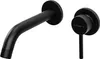 A black wall-mounted faucet and handle set. Anteprima dell’immagine prodotto