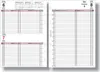 A spread of a planner with daily pages for January 6th and 7th on the left, and a weekly spread for week 8 on the right. Náhľad obrázku produktu