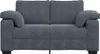 Sofa dwuosobowa Ciemnoszara 160x77x82 cm Aksamit Podgląd zdjęcia produktu 4