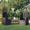 vidaXL Garten-Liegestühle 2 Stk. mit Auflagen Poly Rattan Produktbild-Vorschau 2
