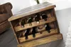 Couchtisch Wohnzimmertisch mit Truhe Weinregal Massivholz Produktbild-Vorschau 3