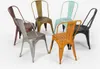 stühle im industriedesign aus metall vintage shabby chic Produktbild-Vorschau 5