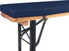 TexDeko Bierbankauflage 220x25x4cm mit Reißverschluss Blau Produktbild-Vorschau 1