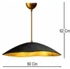 Opviq, Moderne Pendelleuchte aus Carbonbeton, Schwarz und Produktbild-Vorschau 3