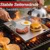 Faziango Grillplatte Edelstahl 40×30 cm, massive 4 mm Produktbild-Vorschau 5