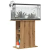 Supporto per acquario artigianale in rovere 36x75x72,5 cm Anteprima dell’immagine prodotto 3