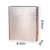 Silbernes Zigarettenetui aus Edelstahl, 84 mm, King-Size, Produktbild-Vorschau 2