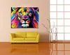 Visario Leinwandbild Bunter Löwe 80x60 cm – Bild Wandbild Produktbild-Vorschau 2