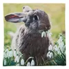 Clayre & Eef Kissenbezug 45x45 cm Grün Braun Polyester Produktbild-Vorschau 2