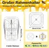 Diagrams and text illustrating a honey extractor frame holder. Produktbild-Vorschau
