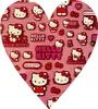 Hello Kitty Bubble Sticker Aufkleber 2 Bögen über 50 Produktbild-Vorschau 4