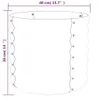 vidaXL Jardinière en acier revêtu par poudre 40x40x36 cm Voir les images du produit 4