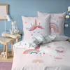 Bettwäsche Einhorn 135x200 + 80x80 cm (Unicorn) Produktbild-Vorschau 1
