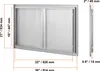 SucceBuy Porte d'accès au barbecue, 914 x 534 mm, double Voir les images du produit 8