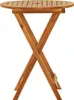 vidaXL Tavolo da giardino pieghevole Ø60x75 cm in legno Anteprima dell’immagine prodotto 9