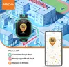 A smartwatch and a smartphone are shown in a stylized 3D environment depicting a school and surrounding buildings, illustrating GPS tracking features. Náhled obrázku produktu