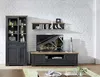 TV-Board Jasmin Lowboard in graphit Artisan Eiche 193x54 cm Produktbild-Vorschau 3