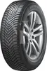 A close-up studio shot of a car tire mounted on a silver alloy wheel. Produktbild-Vorschau