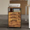 Armoire De Bureau Mobile Avec Serrures Loft – Chêne Voir les images du produit 5