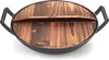 GrillX Gusseisen Wokpfanne Ø 36cm mit Holzdeckel – Wadjan Produktbild-Vorschau 4