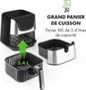 Aero Vital deluxe Friteuse à air chaud 5,4L 1700W inox Voir les images du produit 9