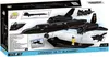 The image shows the packaging of a COBI Lockheed SR-71 Blackbird model kit. The box displays a large image of the assembled model, along with smaller inset images and text detailing the product. Voir les images du produit