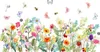 Fensteraufkleber Blumen Iris Frühling Anti-Kollision Produktbild-Vorschau 1