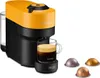 A Nespresso coffee machine with a cup of coffee and coffee capsules. Produktbild-Vorschau