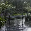Relaxdays Gartenbank aus Metall, 2-Sitzer, robust, für Produktbild-Vorschau 8