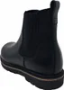 A black leather Chelsea boot is shown from the back-right side against a white background. Anteprima dell’immagine prodotto