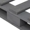 vidaXL Palettenbett Grau Massivholz Kiefer 140×200 cm Produktbild-Vorschau 4