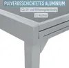 Gartentisch Balkontisch Ausziehbar 90 - 180 cm Silber Anti Produktbild-Vorschau 4