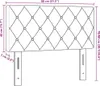 vidaXL Kopfteil Rosa 80 cm Samt Produktbild-Vorschau 8