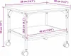 vidaXL Stojak na drukarkę dąb Artisan 50 x 40 x 38 cm Podgląd zdjęcia produktu 8