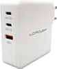 LC-Power Charger GaN 2x USB-C/USB-A 100W LC-GAN-100 Weiß Produktbild-Vorschau 4