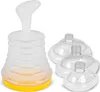 A medical device for clearing airways, shown with multiple mask attachments. Produktbild-Vorschau