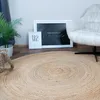 CONSILIO CONCEPT Ø 90 x 90 Teppich Wohnzimmer Natur Beige Produktbild-Vorschau 1